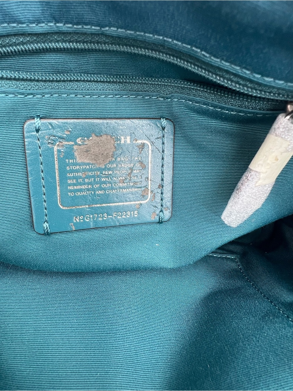 Coach Metallic Blue Mini Sierra Satchel Crossbody Bag - Picture 3 of 16